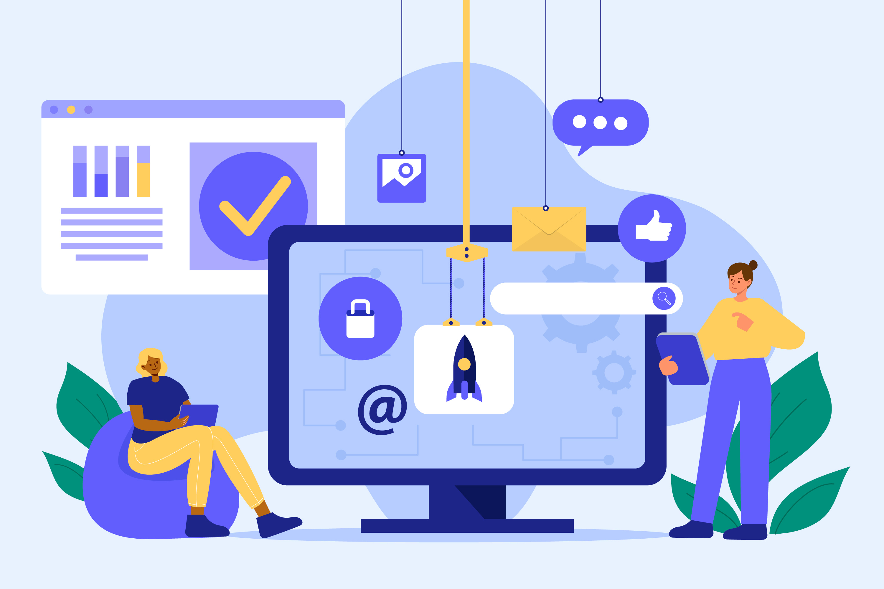 IT Solutions Illustration
